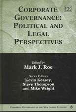 Corporate Governance: Political and Legal Perspectives