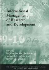 International Management of Research and Development