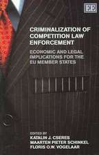 Criminalization of Competition Law Enforcement – Economic and Legal Implications for the EU Member States