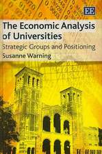 The Economic Analysis of Universities – Strategic Groups and Positioning