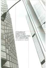 Company Directors' Responsibilities to Creditors