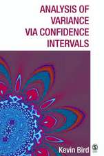 Analysis of Variance via Confidence Intervals