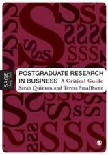 Postgraduate Research in Business: A Critical Guide