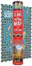 Books, W: The Clans and Maps of Scotland Map (rolled in a tu