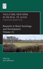 Welfare Reform in Rural Places – Comparative Perspectives