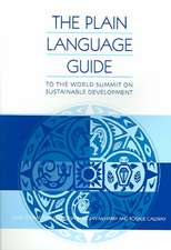 The Plain Language Guide to the World Summit on Sustainable Development