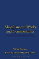 Miscellaneous Works and Commentaries