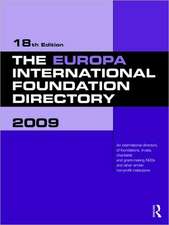 The Europa International Foundation Directory 2009