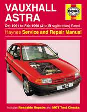 Vauxhall Astra Petrol (Oct 91 - Feb 98) J To R: Vauxhall Astra Petrol (Oct 91 - Feb 98) J to R