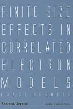 Finite Size Effects in Correlated Electron Models