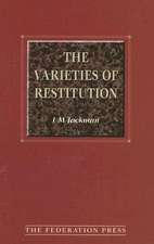 The Varieties of Restitution