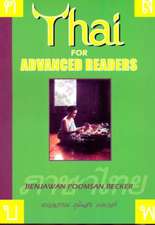 Becker, B: Thai for Advanced Readers