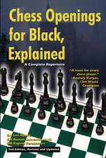 Chess Openings for Black Explained – A Complete Repertoire 2e