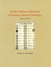 Student Solutions Manual to Accompany General Chemistry