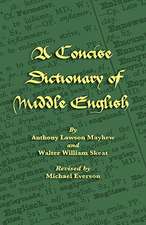 A Concise Dictionary of Middle English: Jewish and Samaritan Versions Compared