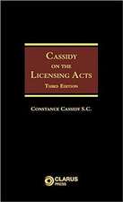 Cassidy on the Licensing Acts