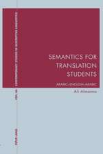 Semantics for Translation Students