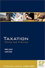 Taxation: Policy and Practice: 2008/09