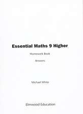 Essential Maths 9 Higher Homework Book Answers