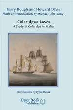 Coleridge's Laws. a Study of Coleridge in Malta.