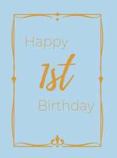 Happy 1st Birthday Guest Book (Hardcover)