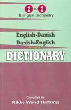 English-Danish & Danish-English One-to-One Dictionary (exam-suitable)