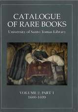 Catalogue of Rare Books Volume 2 Part 1 1600-1699