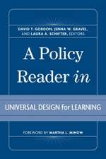 A Policy Reader in Universal Design for Learning