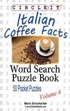 Circle It, Italian Coffee Facts, Word Search, Puzzle Book