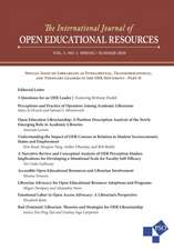 The International Journal of Open Educational Resources: Volume 3, Number 1, Spring/Summer 2020