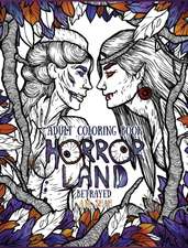 Adult Coloring Book Horror Land