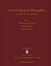 Ancient Egyptian Biographies