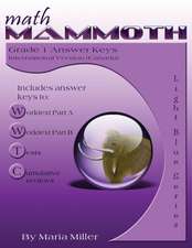 Math Mammoth Grade 1 Answer Keys (Canadian Version)