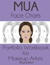 Mua Face Charts Portfolio Workbook for Makeup Artists Rhya Edition