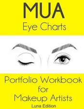 Mua Eye Charts Portfolio Workbook for Makeup Artists Luna Edition