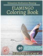 Flamingo Coloring Book for Adults Relaxation Meditation Blessing