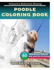 Poodle Coloring Book for Adults Relaxation Meditation Blessing