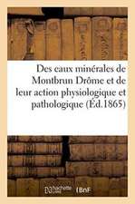 Des Eaux Minérales de Montbrun Drôme Et de Leur Action Au Point de Vue Physiologique Et Pathologique