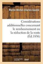 Considerations Additionnelles Concernant Le Remboursement Ou La Reduction de La Rente