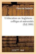 L'Education En Angleterre