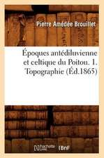 Epoques Antediluvienne Et Celtique Du Poitou. 1. Topographie (Ed.1865)