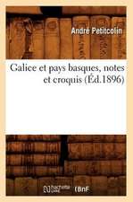 Galice Et Pays Basques, Notes Et Croquis (Ed.1896)