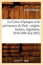 La Caisse D'Epargne Et de Prevoyance de Paris