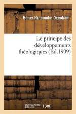 Le Principe Des Developpements Theologiques