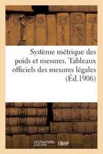 Systeme Metrique Des Poids Et Mesures. Tableaux Officiels Des Mesures Legales, Nouveaux Signes