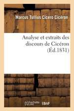 Analyse Et Extraits Des Discours de Cicéron