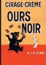 Carnet Affiche Cirage-Creme Ours Noir