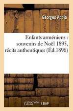 Enfants Arméniens: Souvenirs de Noël 1895, Récits Authentiques