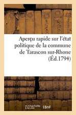 Aperc U Rapide Sur l'État Politique de la Commune de Tarascon Sur-Rhone