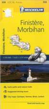 Michelin France: Finistere, Morbihan Map 308